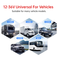 Caméra de tableau de bord pour camion 4 canaux avec enregistreur vidéo HD 1080P, capteur G et vision nocturne - Rétroviseur et système de sécurité automobile