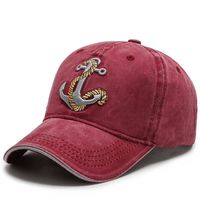 Casquette de baseball unisexe Yihaoyi personnalisée avec logo, broderie ancre vintage délavée, thème nautique, style streetwear, pour hommes et femmes