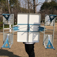 Ensemble table et chaises pliantes de haute qualité, facile à transporter, table et chaises pliantes en aluminium, table et chaises de camping en forme de valise