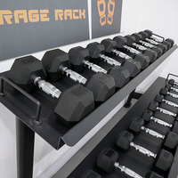 Vente directe d'usine Smartfit - Haltères hexagonaux en caoutchouc pour la salle de sport et la remise en forme - Ensemble d'haltères hexagonaux de 5 à 125 lb