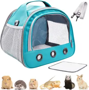 Portable petit sac de transport pour animaux de compagnie Hamsters Cages à taupes pour cochon d'inde sac de Transport pour cochon d'inde transporteur oiseau perroquet Cage transporteur