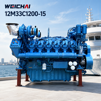 Moteur diesel marin SCDC Weichai 12M33C1200-15 1200HP V12, moteur de propulsion principale pour bateau de travail, bateau de pêche, navire de transport de marchandises