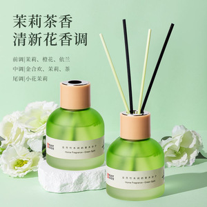 Jasmine Green Tea <b>Reed</b> <b>Diffuser</b> 100ml Long Lasting Home Fragrance <b>For</b> Bathroom And Living Room - Product Image 3