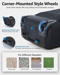 Free Sample Water-resistant Large <b>Laptop</b> Rolling Backpack With Telescoping Handle Fashionable Work Travel Business - Product Image 6