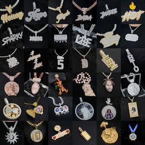 Подвеска из мосанита, полностью покрытого льдом, подвеска из 925 головы, серебряная подвеска из муассанита на заказ - Product Image 5