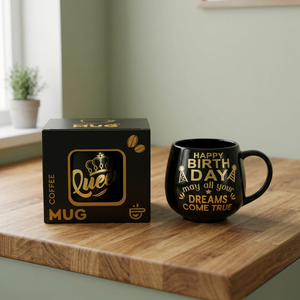Golden print ceramic mug multicolor - Product Image 2