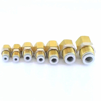 Joint pneumatique de déflecteur de filetage interne KQ2E04-01 le tuyau d'air 4mm, pièces filetées de compresseur d'air de 1/8 "joint pneumatique Q327
