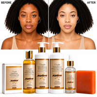 Crème Visage Bio OEM à Marque Blanche Vitamine C & Acide Hyaluronique, Ensemble Éclaircissant Anti-Taches Noires Double Glutathion Unisexe
