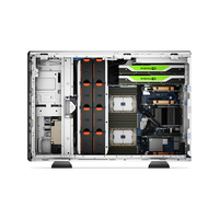 파워엣지 T550 서버 타워 5U 비즈니스 컴퓨터 케이스 2 소켓/코어 CPU 제온 프로세서용 EMC RAM SQL