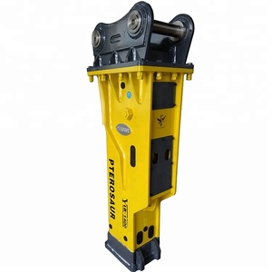 Ciseaux hydrauliques de type boîte PTEROSAUR SB81A, burin de 140 mm pour excavatrice CAT 320D de 20 tonnes - Product Image 4