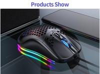 Mouse Gaming Optik RGB Ringan Hot G7 74g 7 Tombol Sentuh Kabel USB Mini Esports