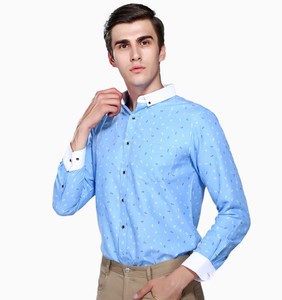 Male Teenager Fashion Casual Slim Fit Plaid <strong>Shirt</strong> 100% Polyester <strong>Men</strong> Print Long Sleeve <strong>Shirts</strong> - Product Image 1