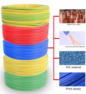 Điện áp thấp linh hoạt 99.9% tinh khiết cáp đồng 450/750V PVC Áo khoác xây dựng hộ gia đình hệ thống dây điện 3C <span class=keywords><strong>CE</strong></span> chứng nhận BVR mô hình chongde - Product Image 3