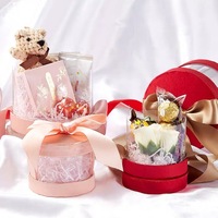 Tubes en PVC PET transparents ronds de luxe avec logo personnalisé pour cadeaux de mariage, chocolats et bonbons