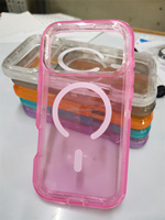 Coque de téléphone magnétique 3-en-1 en TPU PC 18 Pro, antichoc et transparente, pour iPhone 18 Pro Max, 18 Air, 17 Pro, Nouveauté 2026
