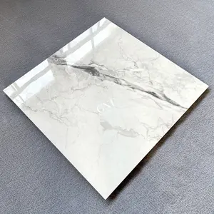 Piastrelle per pavimenti in ceramica di marmo bianco del soggiorno della cina polacco 60x60