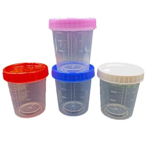 Taza Medidora de Plástico de 120 ml con Tapa, Graduada por Ambos Lados, para Envasado General - Product Image 4