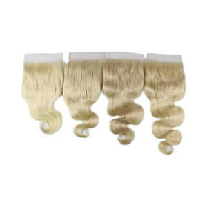 ผมต่อแบบชาวสวีเดนแบบดิบหนาผมต่อแบบไม่ผ่านกระบวนการช่อผมมนุษย์แบบมีผม - Product Image 1