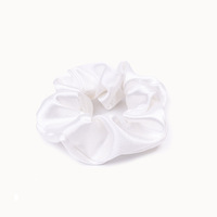 Chouchous en satin moelleux de couleur unie pour femmes et filles, accessoires capillaires de style européen et américain