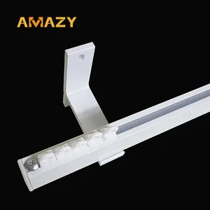 Wall Mount Ultra Quiet Curtain Rail Blackout Curtain Rail With Wholesale Price Curtain Tracks Accessories