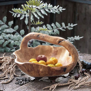 Tazón Decorativo Hecho a Mano de Madera de Acacia Ecológica y Resistente, Recipiente para Dulces, Decoración del Hogar, con Logotipo Personalizable en Color - Product Image 3