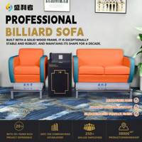 Banc de billard carré à deux places de haute qualité H2 |   Sièges de piscine durables en cuir silicone imperméable résistant aux rayures
