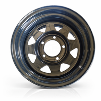 Vente Flash Jantes JAL WHEEL 8 branches en acier tout-terrain 16 pouces 5 trous 4x4 5x150 110 mm de déport central pour L/C