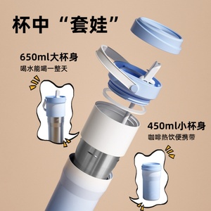 Botella de Agua Deportiva YINUO Magic 650 de Acero Inoxidable 304 de Doble Pared y Aislamiento de 1.1L, Rendimiento Térmico de 12-24 Horas, Ecológica - Product Image 3
