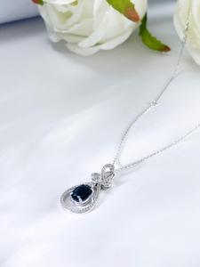 Cadeau d'anniversaire de haute qualité en argent Sterling 925 collier de pierres précieuses de bijoux de mode fins à vendre - Product Image 4