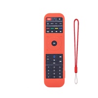 Housse de protection en silicone pour télécommande Superbox s2 S3 S4 RC-100/200 avec sangle lumineuse évidée et cordelette