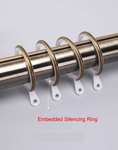 Ensemble de rails à rideaux doubles en alliage <span class=keywords><strong>d</strong></span>'aluminium de style romain antique américain, style méditerranéen, <span class=keywords><strong>d</strong></span>écoration de fenêtre haut de gamme - Product Image 4