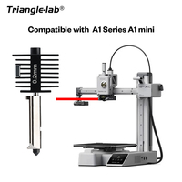 Trianglelab Bambu Lab A1 Mini Hotend Kecepatan Tinggi Suhu Tinggi Kompatibel dengan Pelarut Baru Dapat Diganti Baja Keras Printer 3D