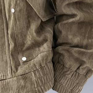 <b>Jacket</b> Manufacturer Customizes Autumn and Winter New <b>Men's</b> <b>Corduroy</b> <b>Jacket</b>, Loose and Versatile, Suitable for Casual Wear - Product Image 3