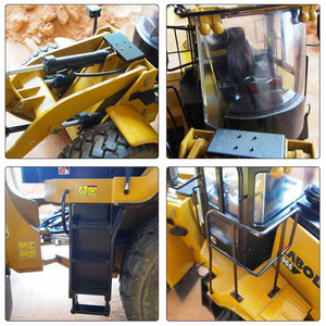 <span class=keywords><strong>Kabolite</strong></span> <span class=keywords><strong>K966</strong></span> 1:16 RC Bulldozer Hydraulique En Métal Chargeuse Sur Pneus Brushless Camion Passe-Temps Modèle Radio Contrôle Jouet En Alliage Moulé Sous Pression 966M - Product Image 5