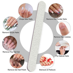 Toptan zımpara 80/80 100/180 tırnak törpüsü özel Logo farklı Grit tek kullanımlık Mini tırnak törpüsü s zımpara tırnak törpüsü tedarikçisi - Product Image 2