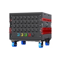 PE + ABS 8U/12U/14U/16U dengan roda plastik casing penerbangan panggung dapat dilepas peralatan Audio kabinet sederhana untuk Amplifier