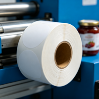 Étiquette personnalisée en vinyle écologique imperméable pour bocaux à confiture, rouleau d'autocollants auto-adhésifs de qualité alimentaire pour l'étiquetage des bocaux en verre à large ouverture
