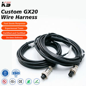 สายไฟแบบยืดหยุ่น Gx16 20 เส้น แบบกำหนดเองได้ หุ้มฉนวน PVC สำหรับงานหนัก เชื่อมต่อระหว่างกัน สำหรับการเชื่อมต่อไดรฟ์เซอร์โวมอเตอร์หุ่นยนต์ - Product Image 1