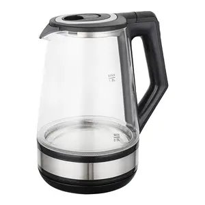 Ready in stock wholesale new 1.8L cordless portable kitchen appliances electric glass kettle