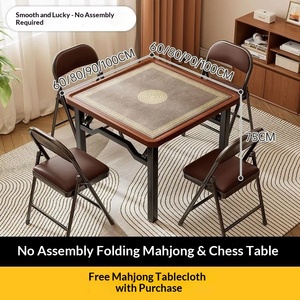 Mesa de Ajedrez y Mahjong Plegable de Doble Uso, Moderna y de Lujo, para Uso Doméstico - Product Image 6