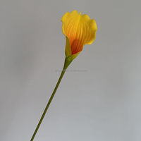 C-115 Fabrik-Großhandel Muttertag Einzelner Zweig Realistische 80cm Weiße Künstliche Calla-Lilien Großformatige Hochzeitsdekoration