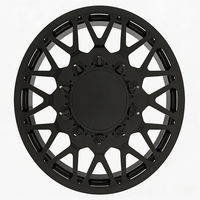 Rines Forjados Negros Mate Personalizados de 20X8.25 24X8.25 con Tapas Centrales Flotantes 10X225 8X165.1 para Ford F-350 Super Duty