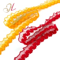 En stock usine, Bande élastique en nylon de 15 mm, 21 couleurs, avec dentelle picot effet soie de poisson et garniture à volants, pour bretelles de soutien-gorge et sous-vêtements