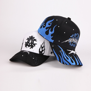 Custom Design Your Own Rhinestone Logo 5 Panel 3D Embroidered Suede Baseball <strong>Caps</strong> 2025 <strong>for</strong> <strong>Men</strong> - Product Image 6