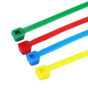 P66 colorful zip ties 100pc/bag OEM weather proof cable tie mounts manufacturer long plastic zip tie made in China