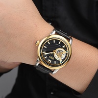 Montre mécanique automatique de luxe pour homme 2026, étanche, lumineuse, de loisirs, design ajouré, tendance