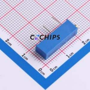 Resistencia/Potenciómetro Ajustable 3006P-1-104, Componente de Orificio Pasante (THT)-3P, 19.3x4.9mm, Resistencia de 100kOhm, 10%, 750mW, 250ppm ℃ - Product Image 1
