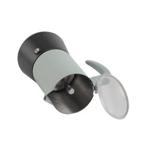 2/4/6/10 tasses à expresso, couvercle en plastique, compatible avec les plaques à induction, cafetière moka en acier inoxydable - Product Image 5