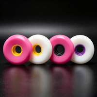 Roues de remplacement en PU solide pour patins à roulettes, silencieuses, amortissantes, universelles, pour skateboard et bagages