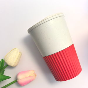 Mug à café en plastique de paille de blé avec couvercle à vis, léger, isolé thermiquement, pour la maison, tasses à thé et à lait, sans fuite - Product Image 6